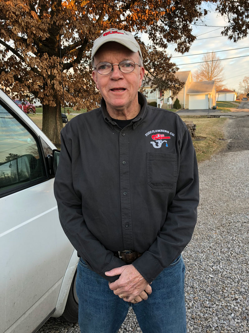 Bob Todd Todd Plumbing Services Contractor Zanesville Ohio